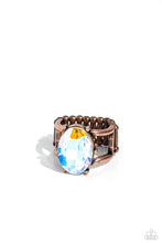 Load image into Gallery viewer, Prismatically Pronged - Copper Ring - Paparazzi - Dare2bdazzlin N Jewelry
