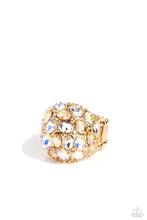 Load image into Gallery viewer, BLING Loud and Proud - Gold Ring - Paparazzi - Dare2bdazzlin N Jewelry
