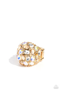 BLING Loud and Proud - Gold Ring - Paparazzi - Dare2bdazzlin N Jewelry