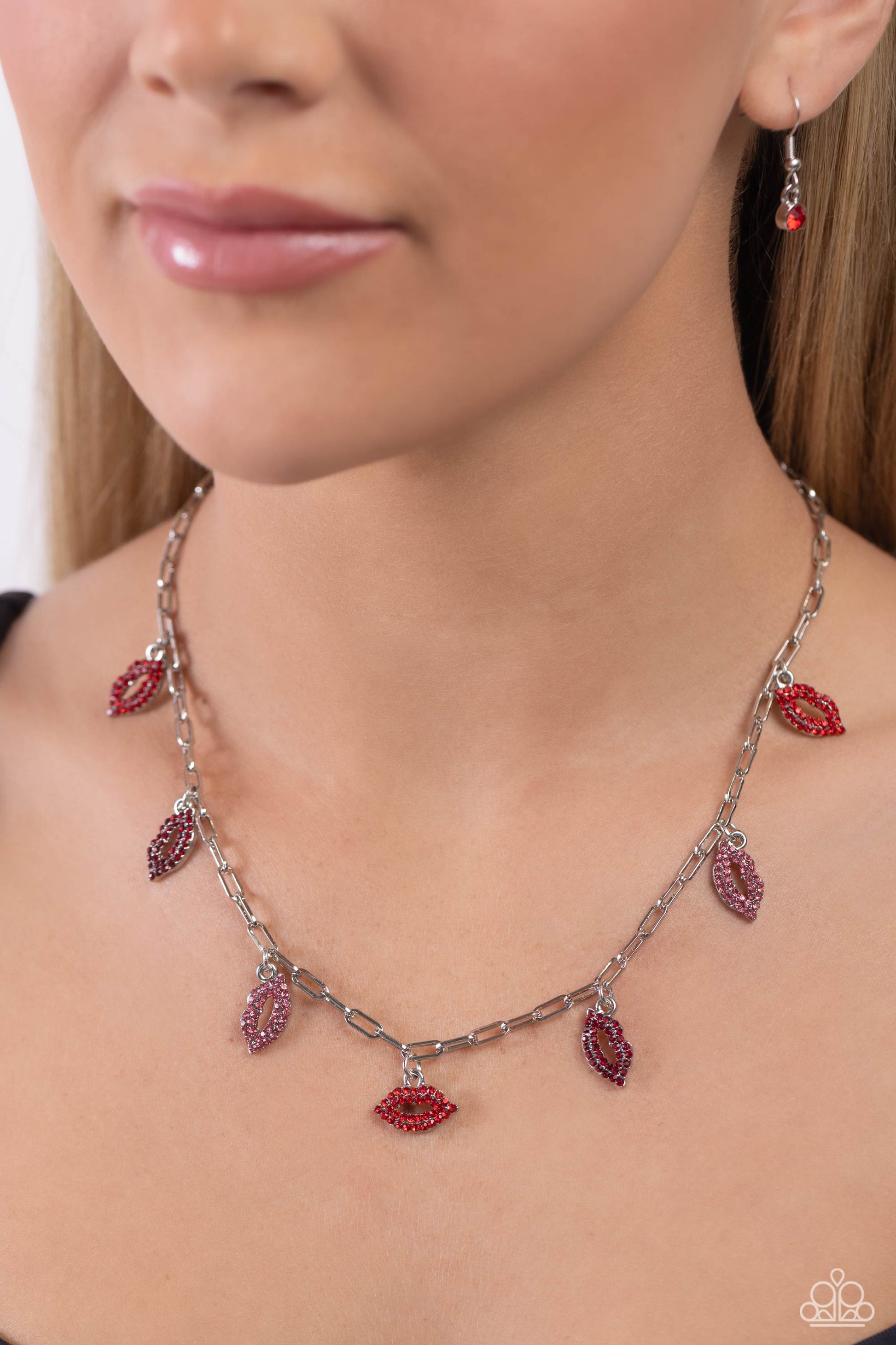 KISS the Mark - Red Necklace - Paparazzi - Dare2bdazzlin N Jewelry