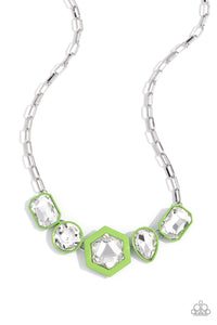Evolving Elegance - Green Necklace - Paparazzi - Dare2bdazzlin N Jewelry