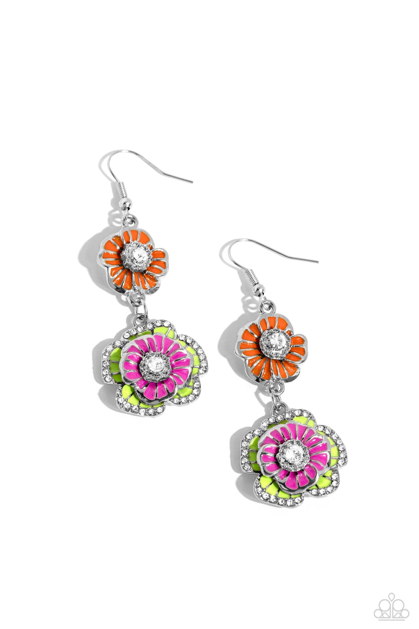 Intricate Impression - Multi Earring - Paparazzi - Dare2bdazzlin N Jewelry