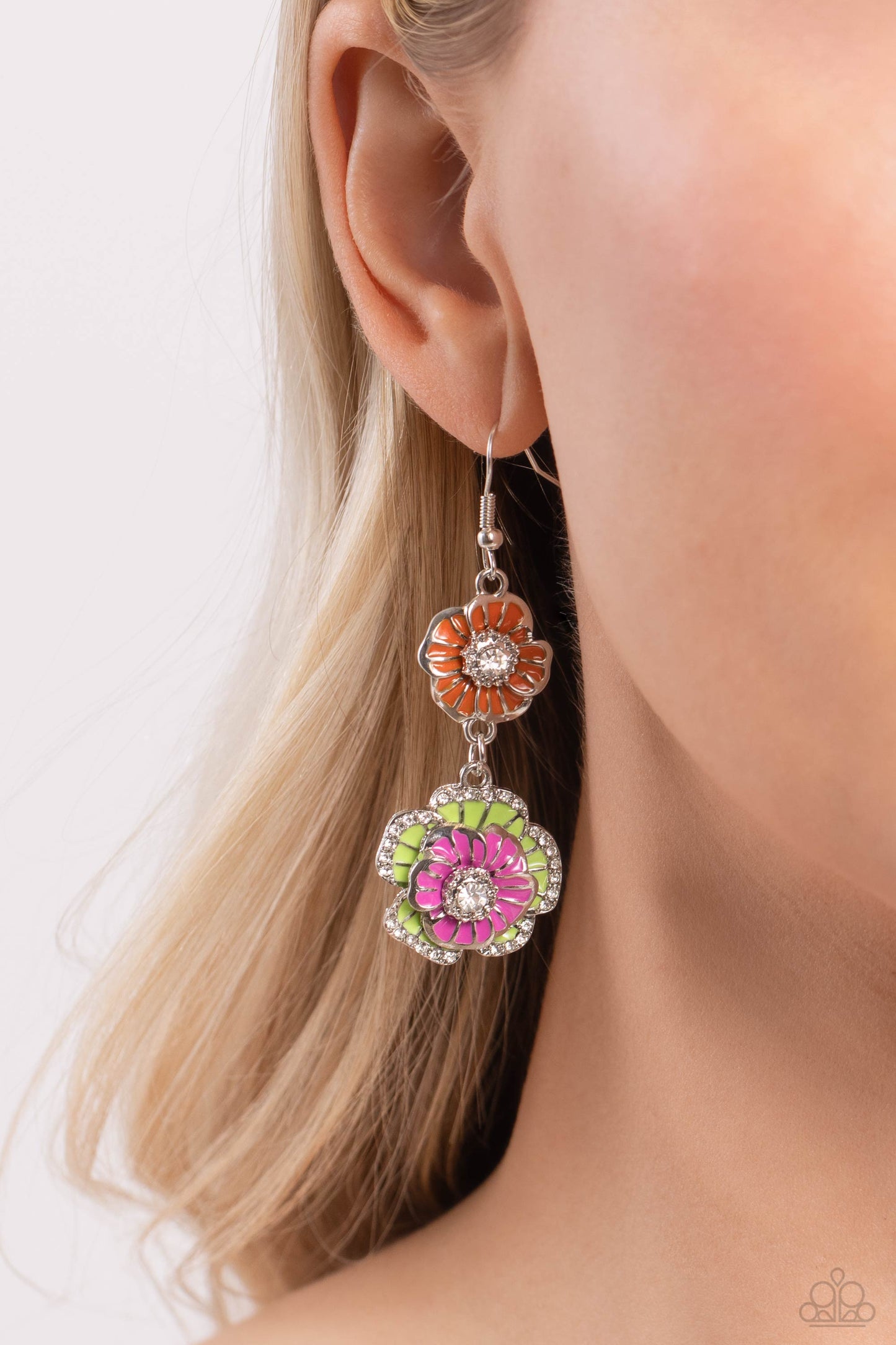 Intricate Impression - Multi Earring - Paparazzi - Dare2bdazzlin N Jewelry