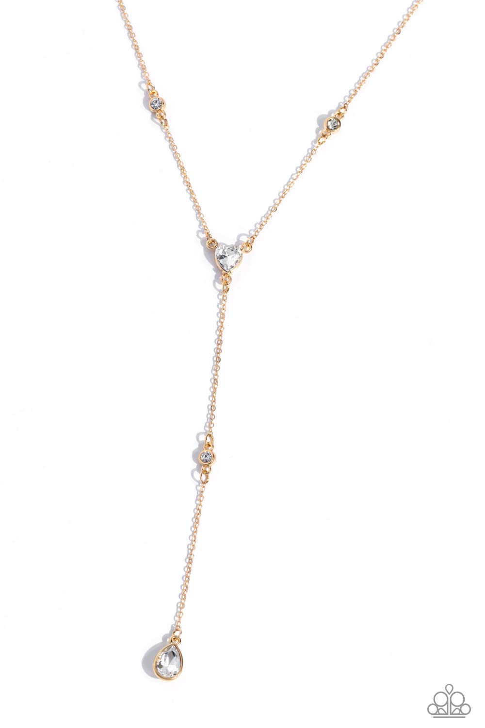 Lavish Lariat - Gold Necklace - Paparazzi - Dare2bdazzlin N Jewelry
