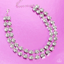 Load image into Gallery viewer, Glistening Gallery - White Necklace - Paparazzi - Dare2bdazzlin N Jewelry
