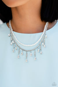 Lessons in Luxury - White Necklace - Paparazzi - Dare2bdazzlin N Jewelry