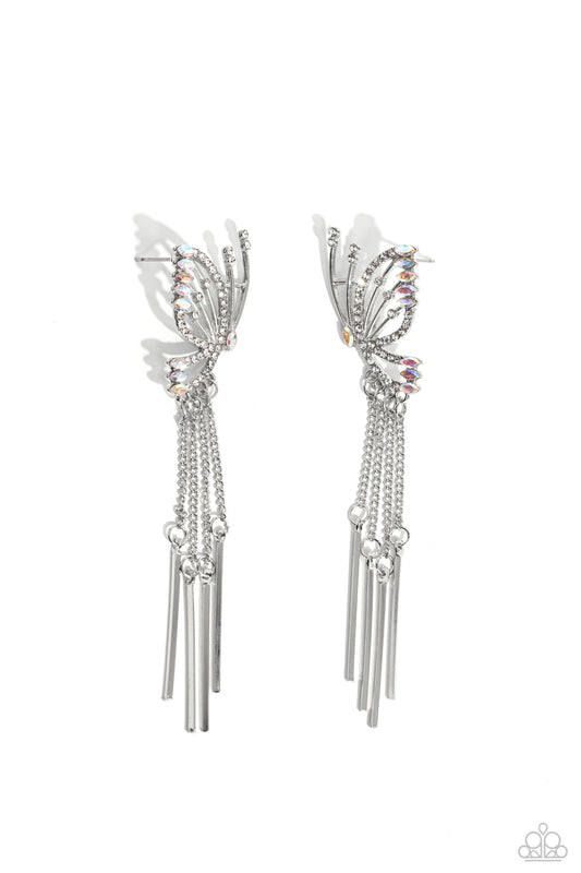 A Few Of My Favorite WINGS - White Earring - Paparazzi - Dare2bdazzlin N Jewelry