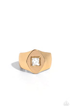 Load image into Gallery viewer, Glistening Gamble - Gold Ring - Paparazzi - Dare2bdazzlin N Jewelry
