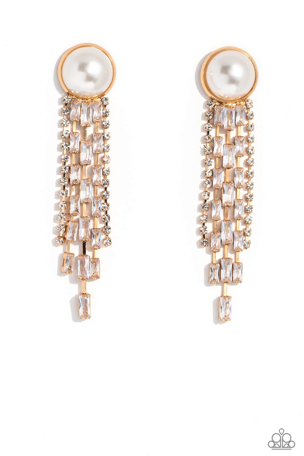 Genuinely Gatsby - Gold Earring - Paparazzi - Dare2bdazzlin N Jewelry