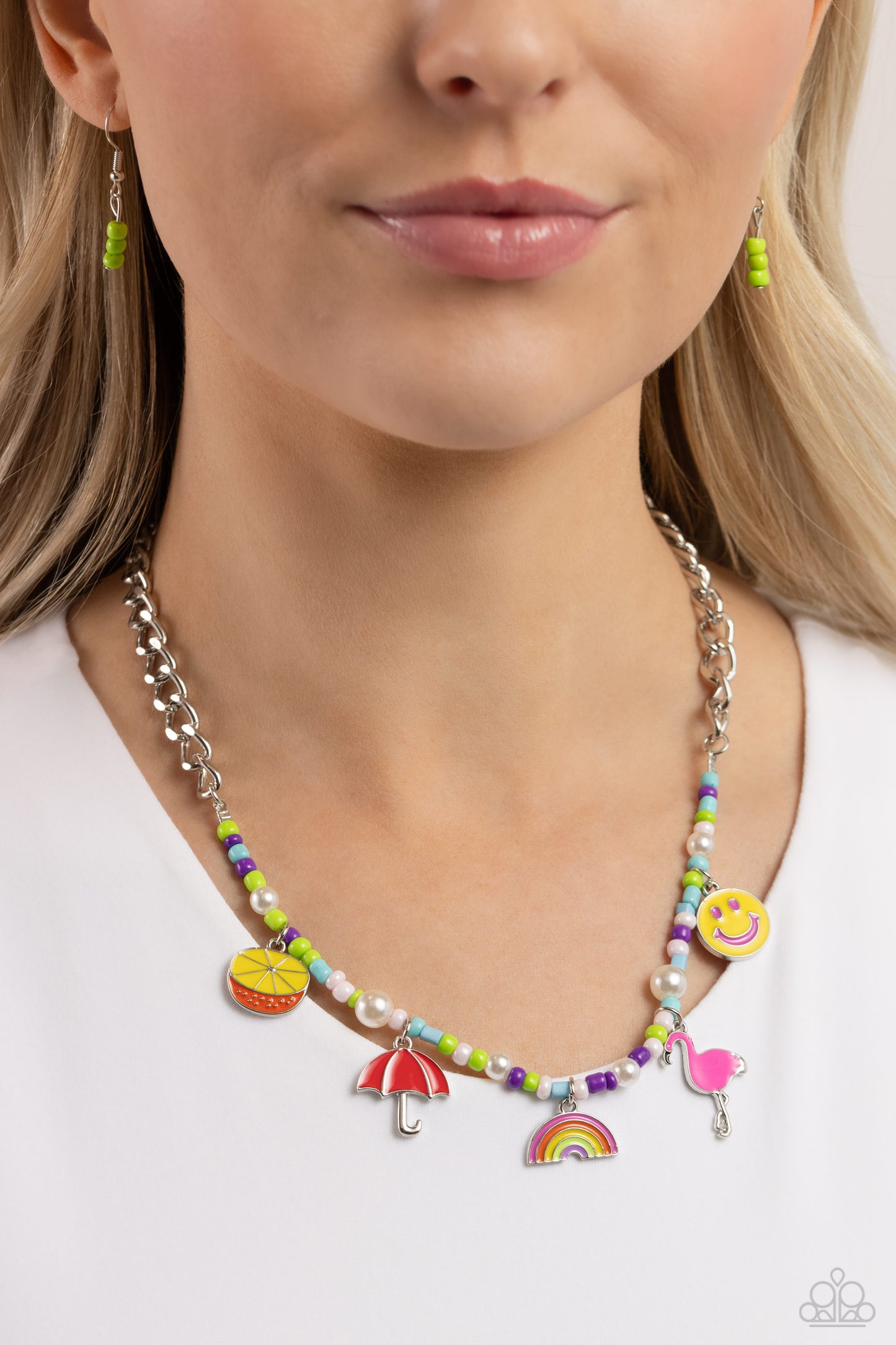 Summer Sentiment - Multi Necklace - Paparazzi - Dare2bdazzlin N Jewelry