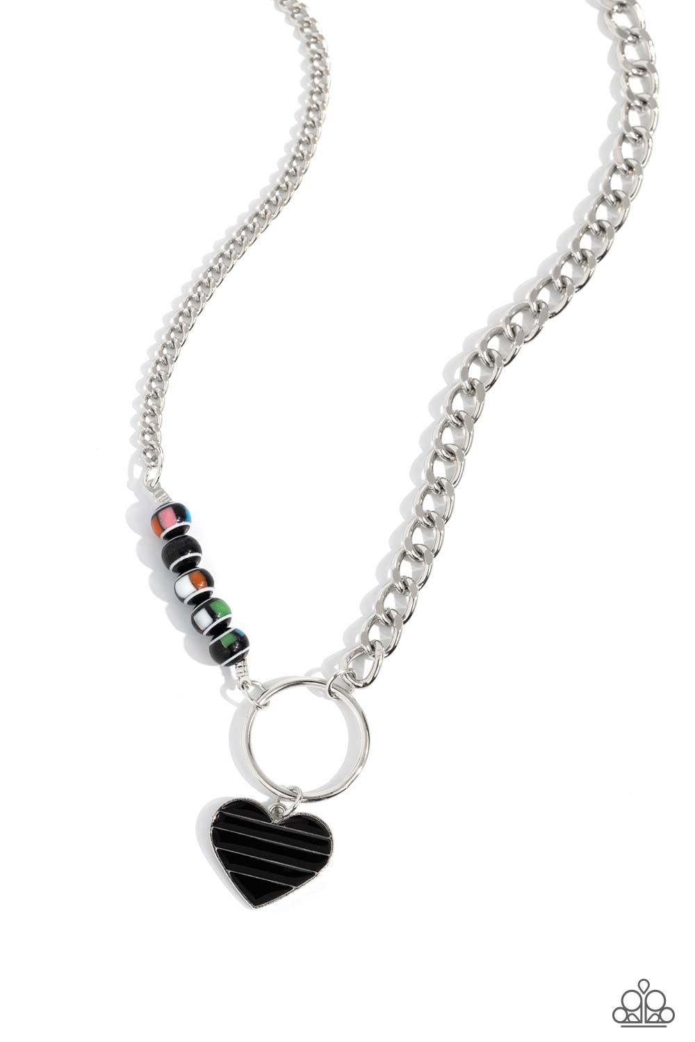 Mismatched Mayhem - Black Necklace - Paparazzi - Dare2bdazzlin N Jewelry