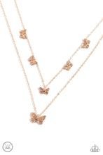 Load image into Gallery viewer, Butterfly Beacon - Rose Gold Necklace - Paparazzi - Dare2bdazzlin N Jewelry
