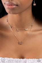 Load image into Gallery viewer, Butterfly Beacon - Rose Gold Necklace - Paparazzi - Dare2bdazzlin N Jewelry
