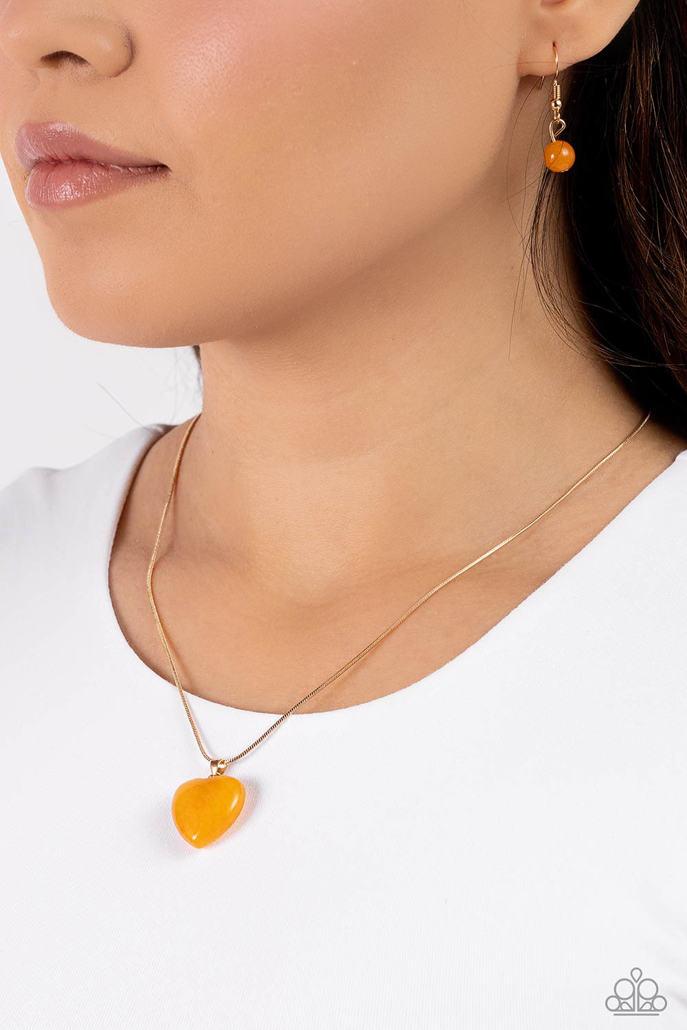 Prismatic Pastime - Gold Necklace - Paparazzi - Dare2bdazzlin N Jewelry