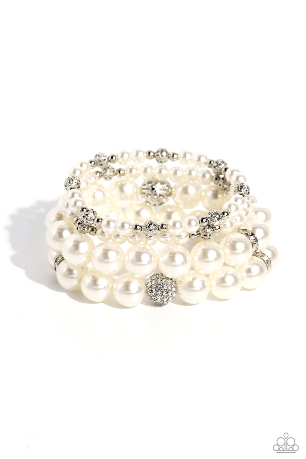 Vastly Vintage - White Bracelet - Paparazzi - Dare2bdazzlin N Jewelry