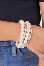 Load image into Gallery viewer, Vastly Vintage - White Bracelet - Paparazzi - Dare2bdazzlin N Jewelry
