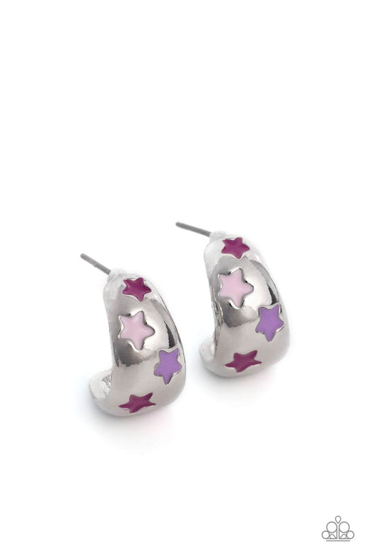 SCOUTING Stars - Pink Earring- Paparazzi - Dare2bdazzlin N Jewelry