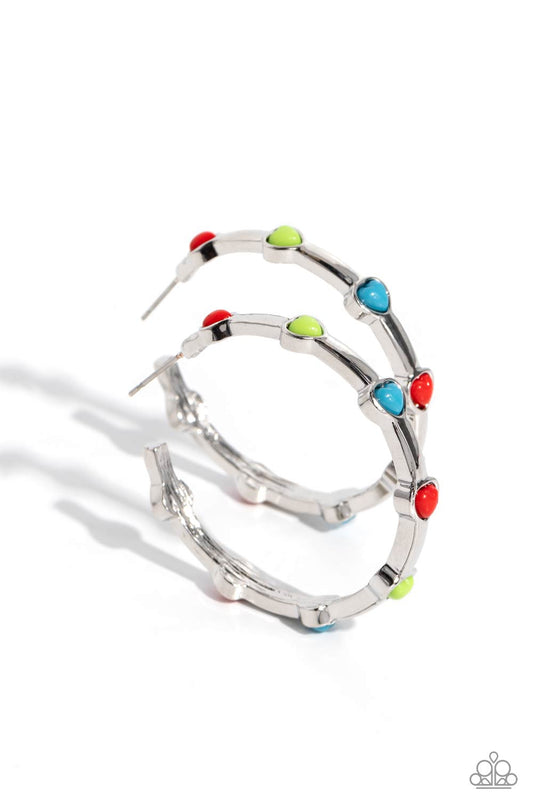 Affectionate Actress - Red Earring - Paparazzi - Dare2bdazzlin N Jewelry