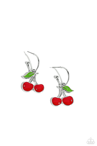 Cherry Caliber - Red Earring - Paparazzi - Dare2bdazzlin N Jewelry