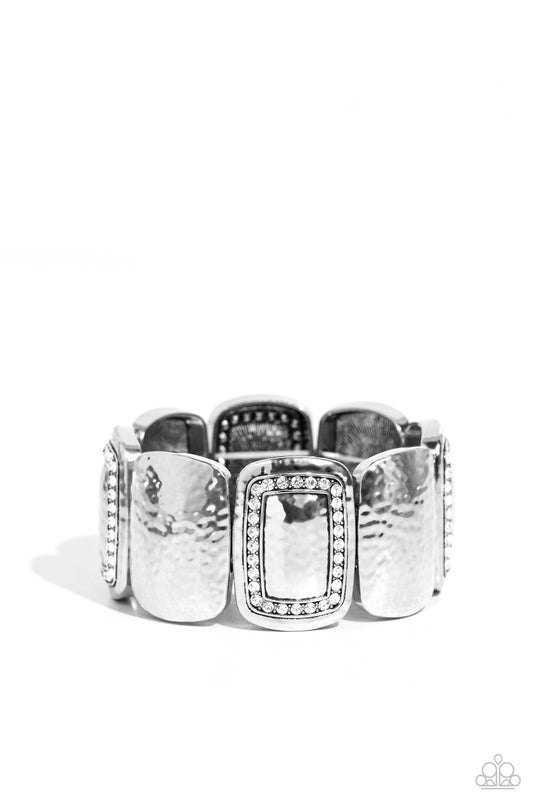 Refined Radiance - White Bracelet - Paparazzi - Dare2bdazzlin N Jewelry