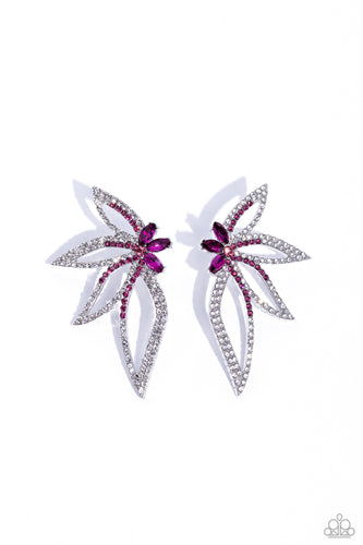 Twinkling Tulip - Pink Earring - Paparazzi - Dare2bdazzlin N Jewelry