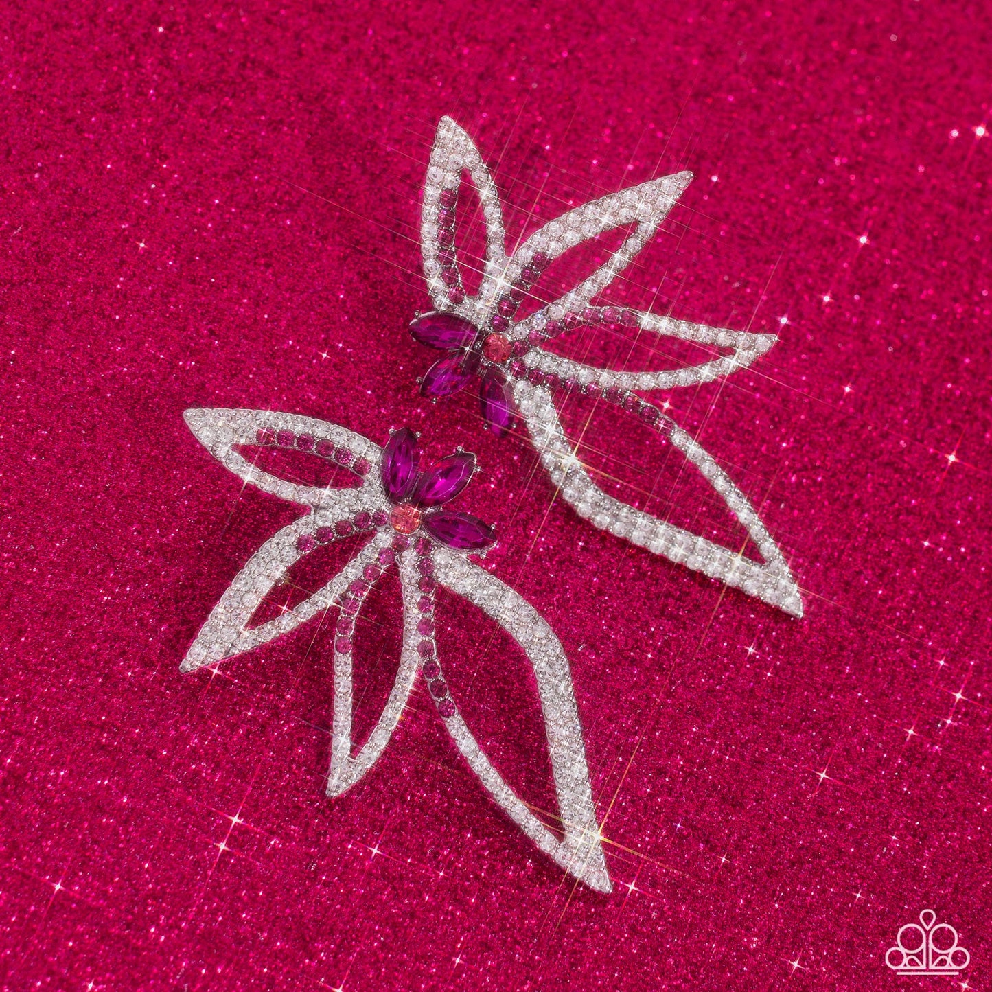 Twinkling Tulip - Pink Earring - Paparazzi - Dare2bdazzlin N Jewelry