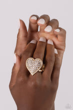 Load image into Gallery viewer, Sweet Serendipity - Gold Ring - Paparazzi - Dare2bdazzlin N Jewelry
