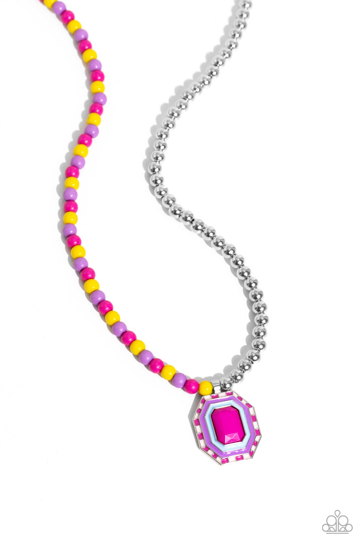 Contrasting Candy - Multi Necklace - Paparazzi - Dare2bdazzlin N Jewelry