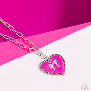 Romantic Gesture - Pink Necklace - Paparazzi - Dare2bdazzlin N Jewelry