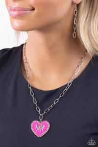 Romantic Gesture - Pink Necklace - Paparazzi - Dare2bdazzlin N Jewelry
