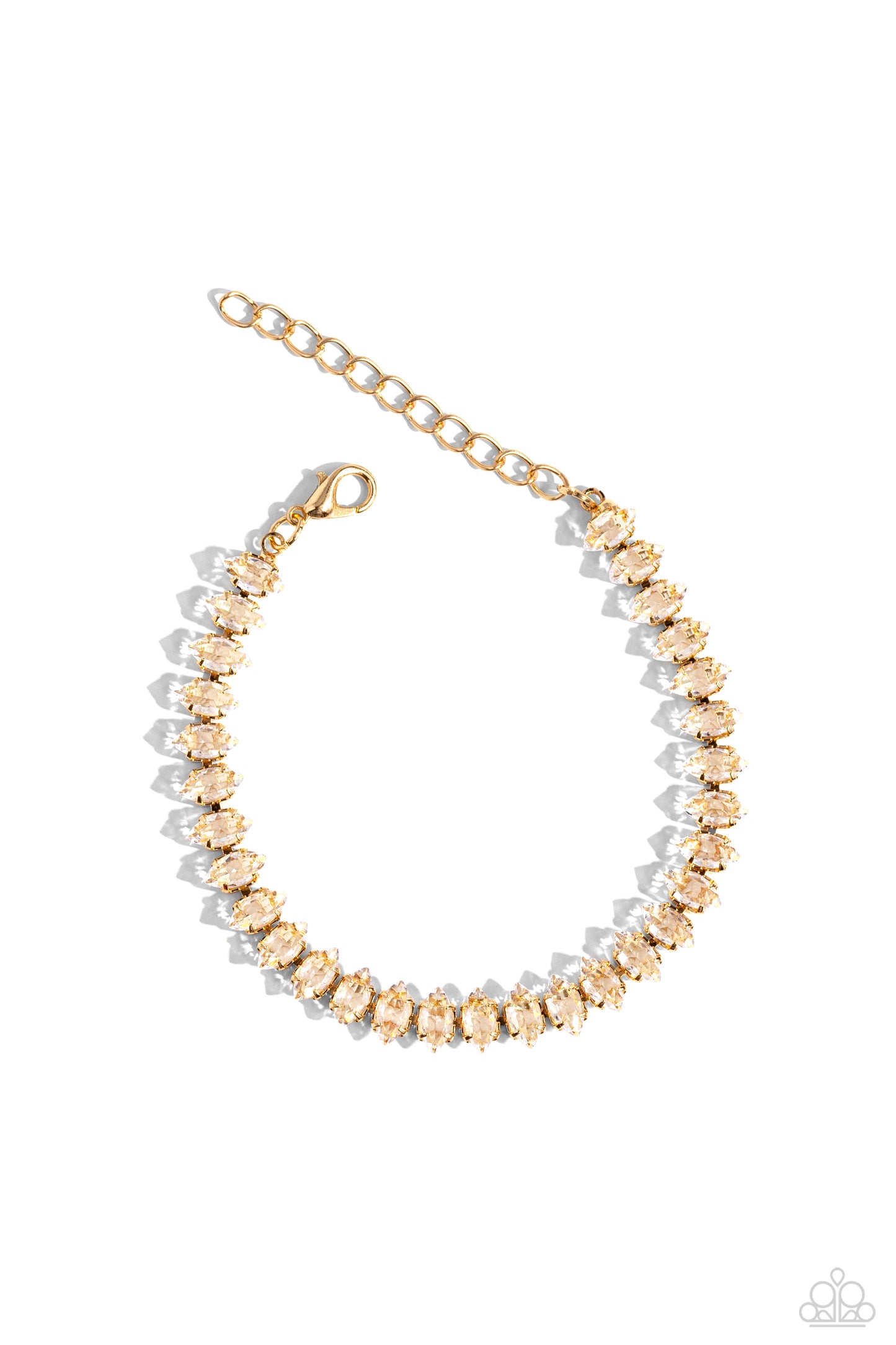 Marquise Masterpiece - Gold Bracelet - Paparazzi - Dare2bdazzlin N Jewelry