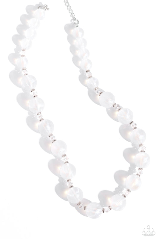 Timelessly Tantalizing - White Necklace - Paparazzi - Dare2bdazzlin N Jewelry