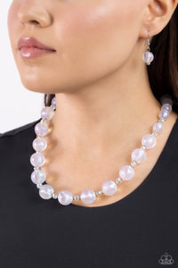 Timelessly Tantalizing - White Necklace - Paparazzi - Dare2bdazzlin N Jewelry