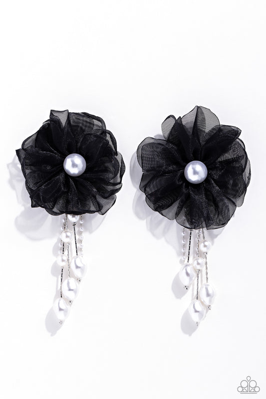 Dripping In Decadence - Black Earring - Paparazzi - Dare2bdazzlin N Jewelry