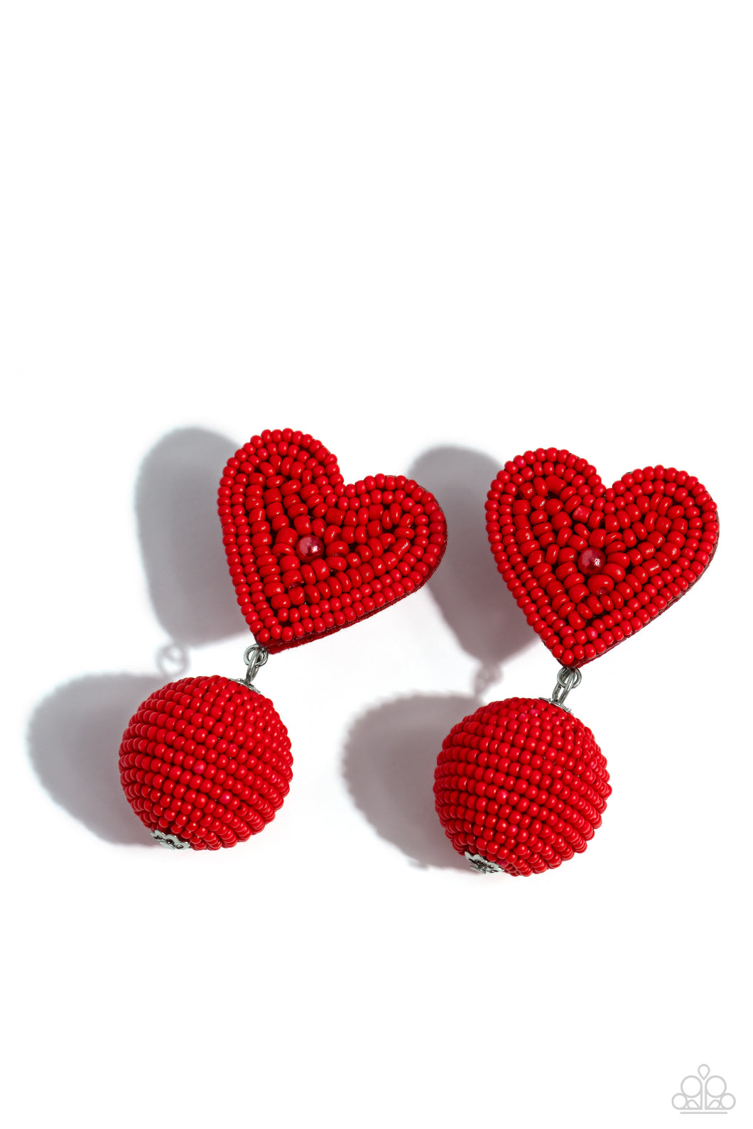 Spherical Sweethearts - Red Earring - Paparazzi - Dare2bdazzlin N Jewelry