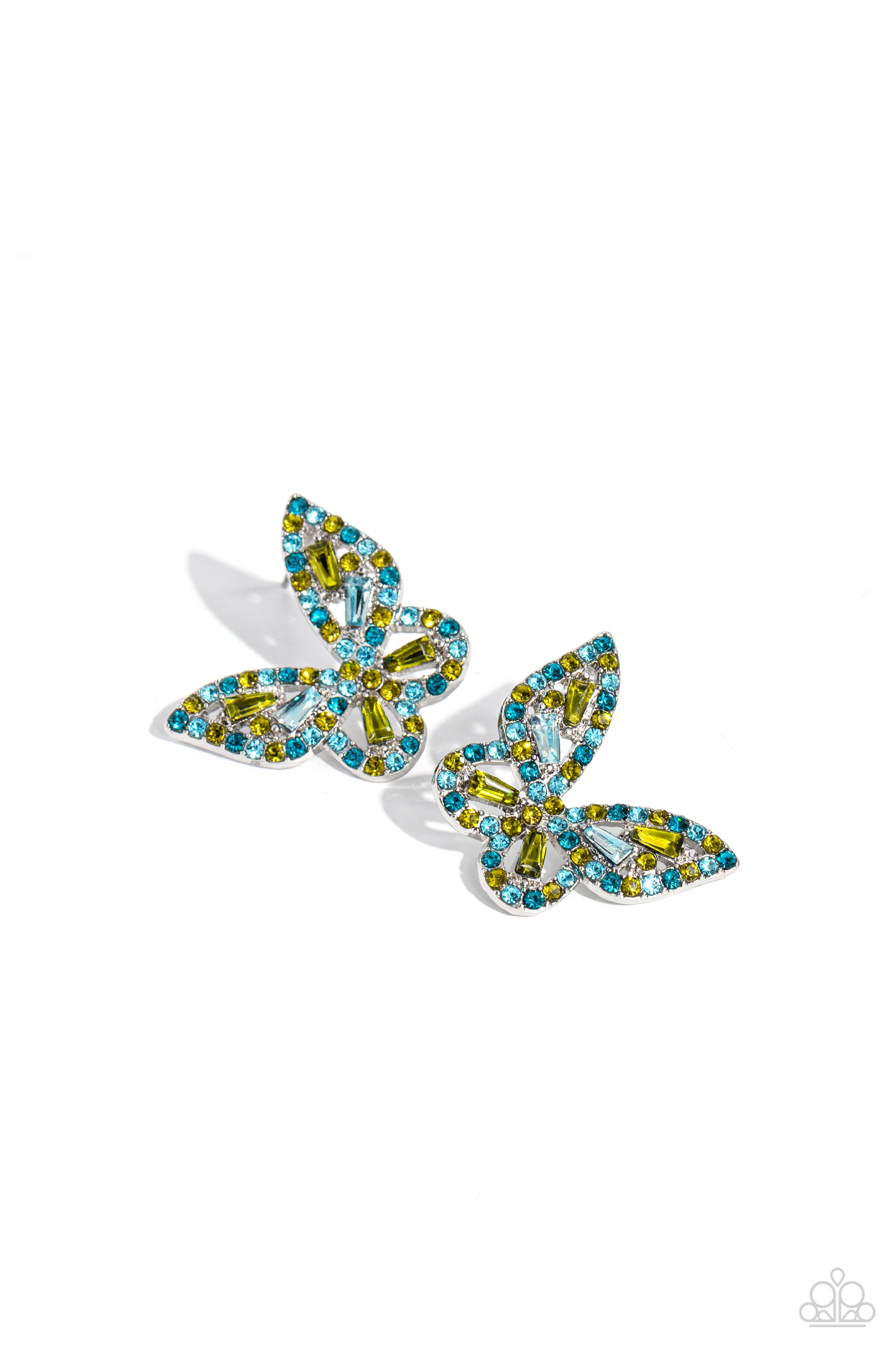 Tilted Takeoff - Green Earring - Paparazzi - Dare2bdazzlin N Jewelry