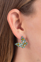 Load image into Gallery viewer, Tilted Takeoff - Green Earring - Paparazzi - Dare2bdazzlin N Jewelry
