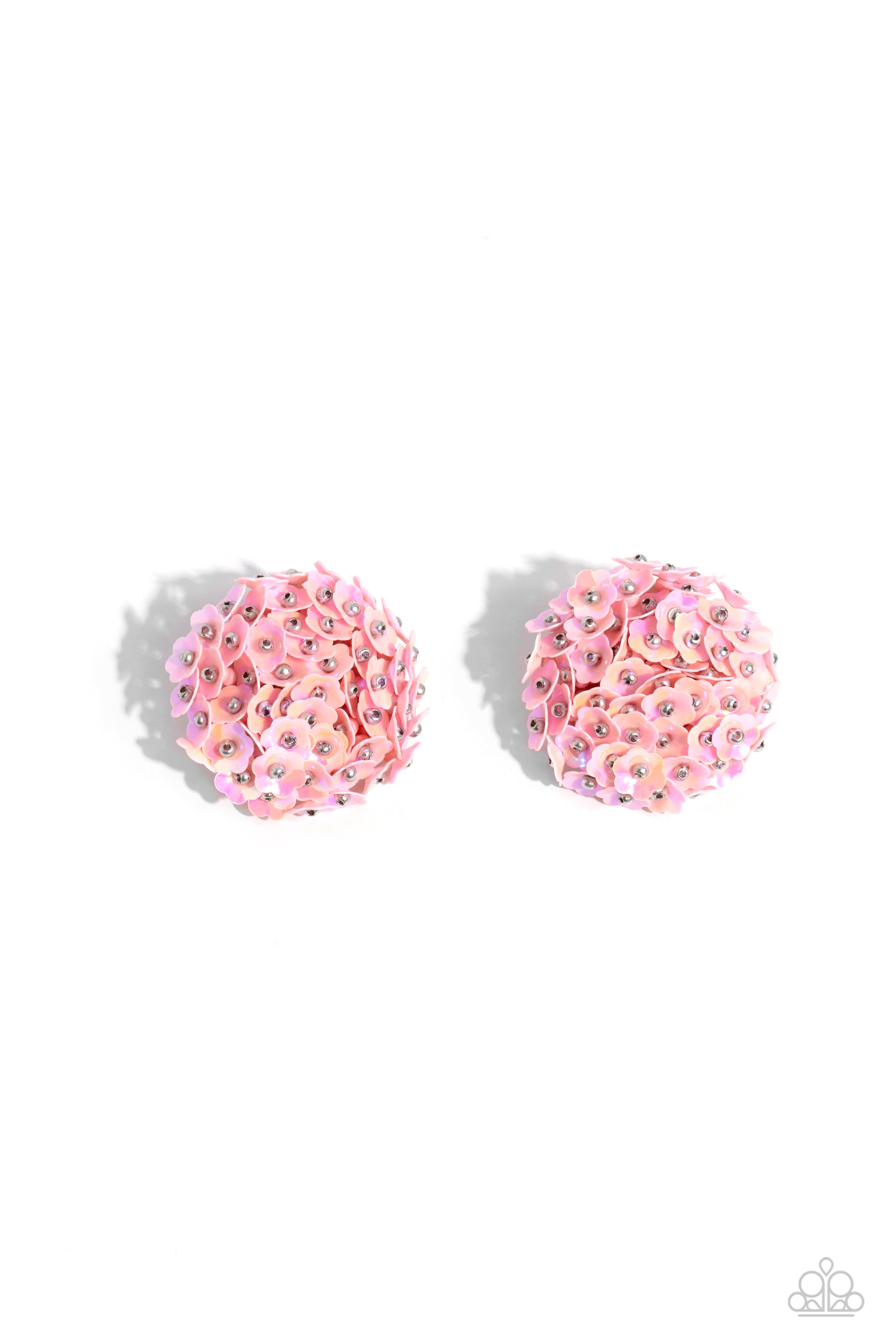 Corsage Character - Pink Post Earring - Paparazzi - Dare2bdazzlin N Jewelry