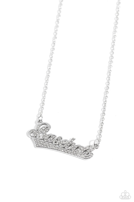 Home Run Haute - White Necklace - Paparazzi - Dare2bdazzlin N Jewelry