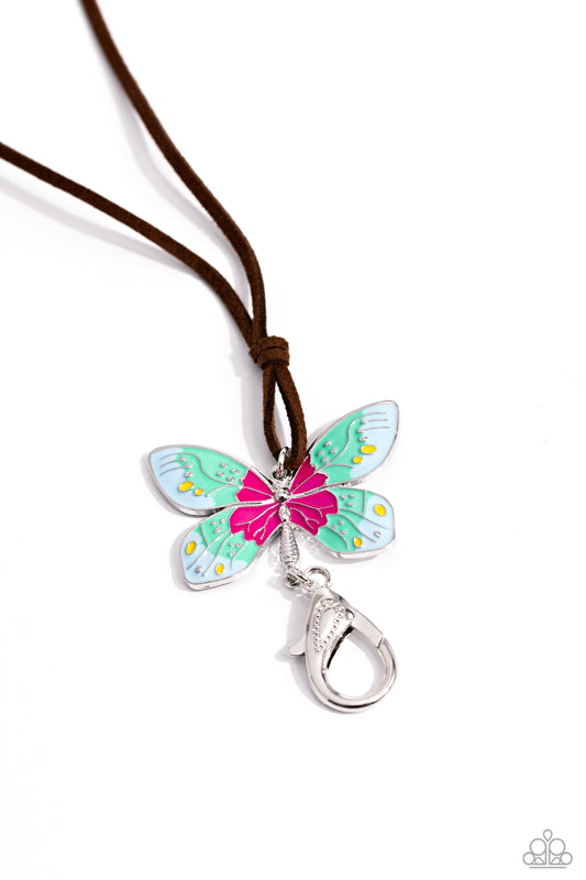 Winged Wanderer - Blue Necklace - Paparazzi - Dare2bdazzlin N Jewelry