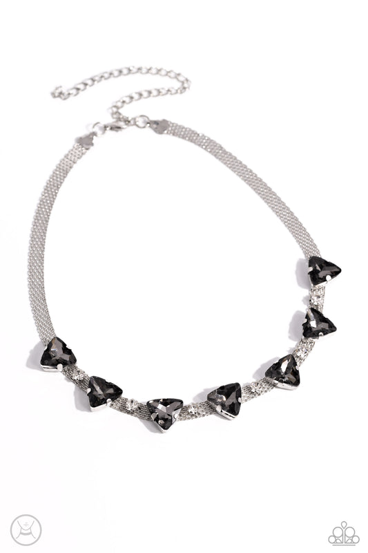 Strands of Sass - Silver Necklace - Paparazzi - Dare2bdazzlin N Jewelry