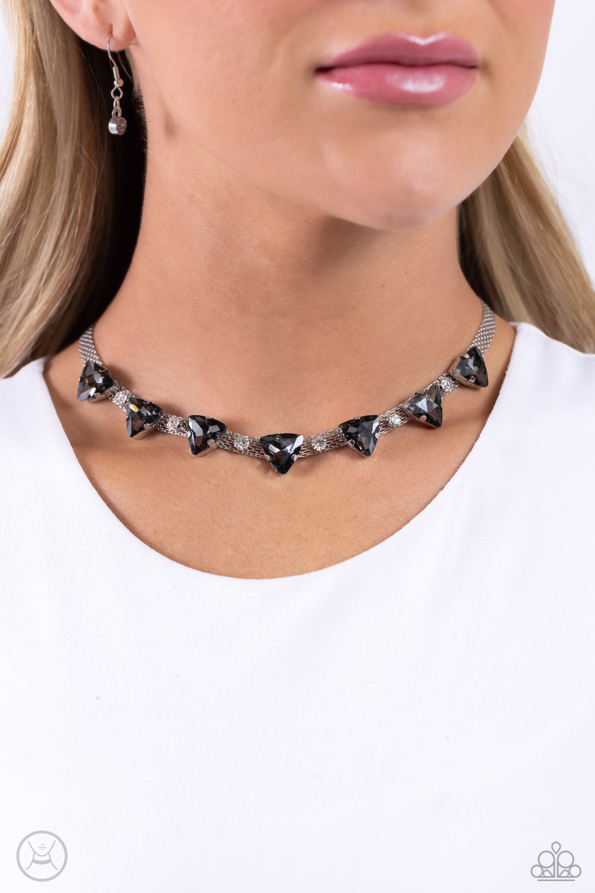 Strands of Sass - Silver Necklace - Paparazzi - Dare2bdazzlin N Jewelry