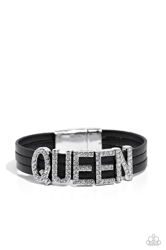 Queen of My Life - Black Bracelet - Paparazzi - Dare2bdazzlin N Jewelry