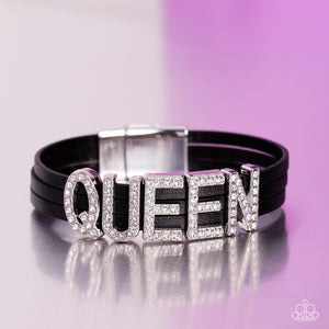 Queen of My Life - Black Bracelet - Paparazzi - Dare2bdazzlin N Jewelry