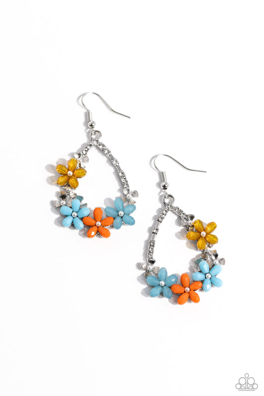 Boisterous Blooms - Multi Earring - Paparazzi - Dare2bdazzlin N Jewelry