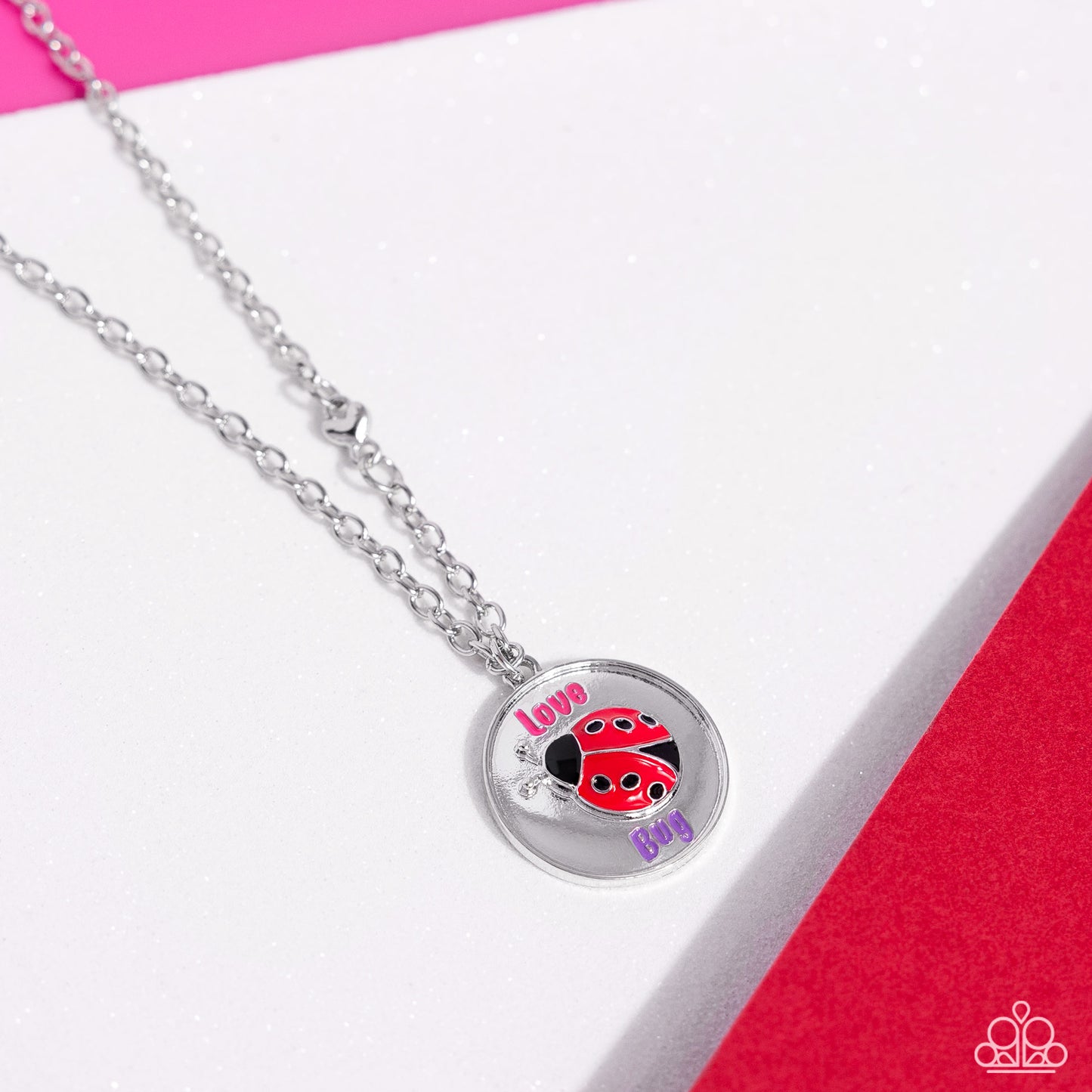 Lively Love Bug - Pink Necklace - Paparazzi - Dare2bdazzlin N Jewelry