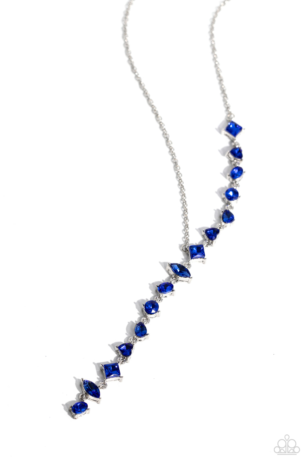 Diagonal Daydream - Blue Necklace - Paparazzi - Dare2bdazzlin N Jewelry