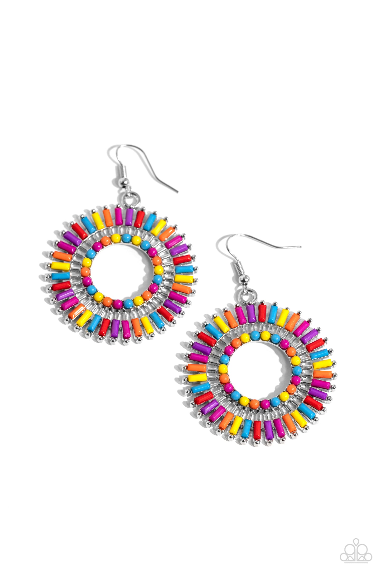 Ferris Wheel Finale - Multi Earring - Paparazzi - Dare2bdazzlin N Jewelry