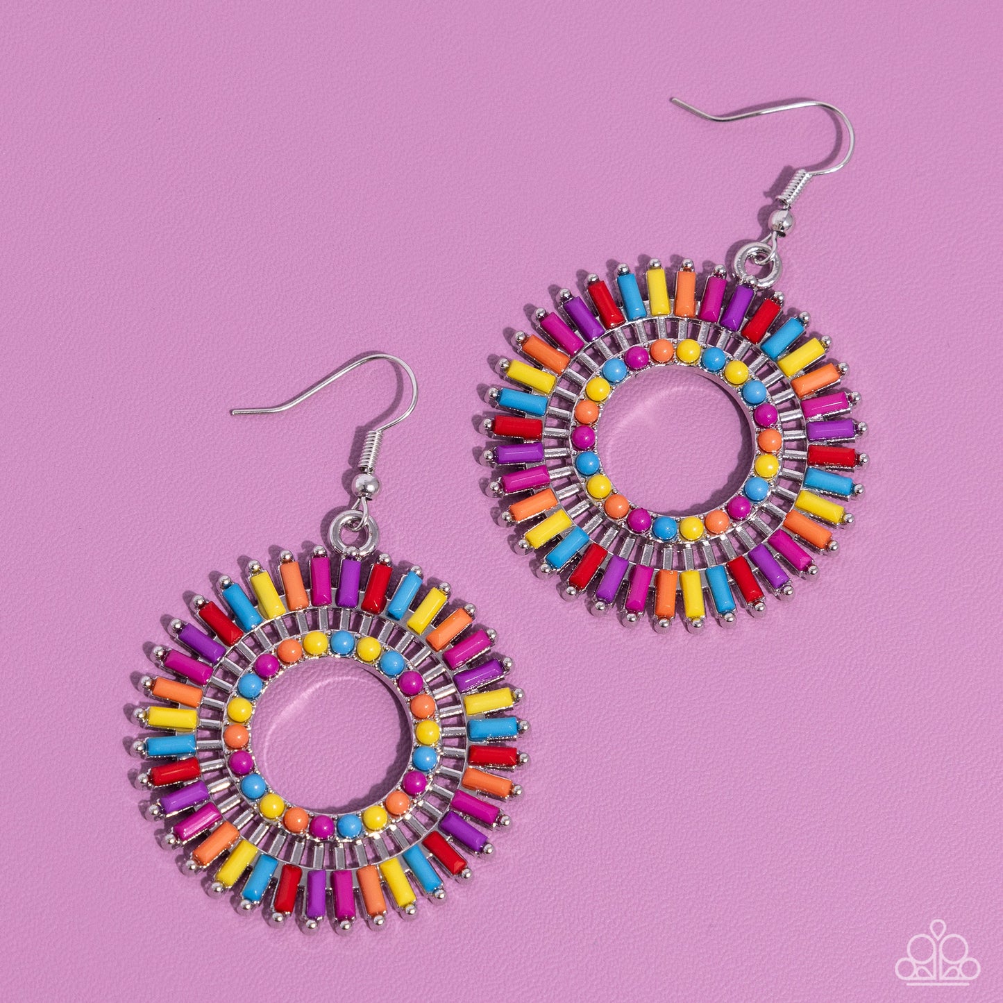 Ferris Wheel Finale - Multi Earring - Paparazzi - Dare2bdazzlin N Jewelry