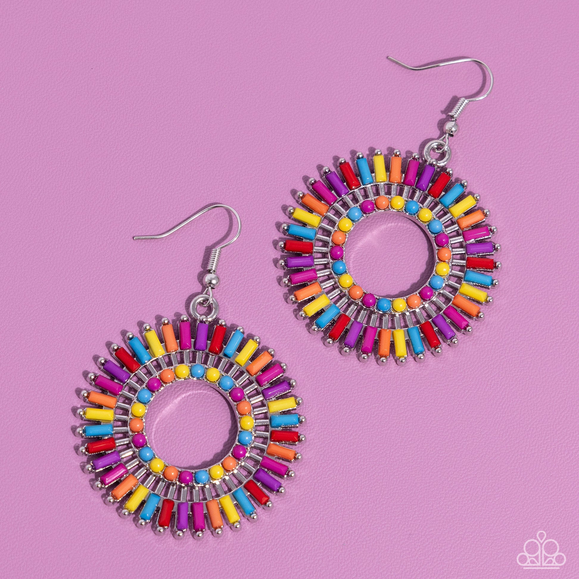 Ferris Wheel Finale - Multi Earring - Paparazzi - Dare2bdazzlin N Jewelry